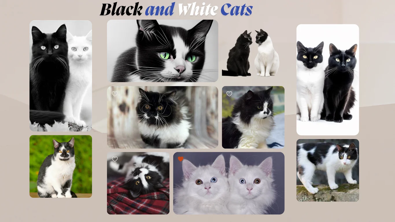 The Beauty of Black and White Cats